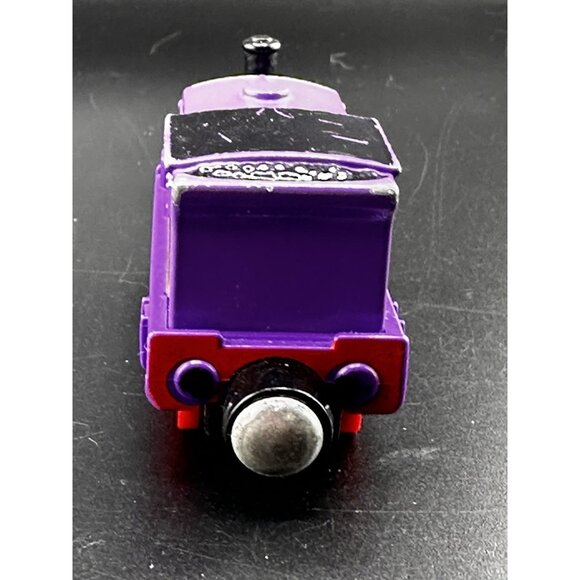 2013 Thomas & Friends Take N Play Along CHARLIE Diecast Train Engine #14 Purple - Picture 4 of 7